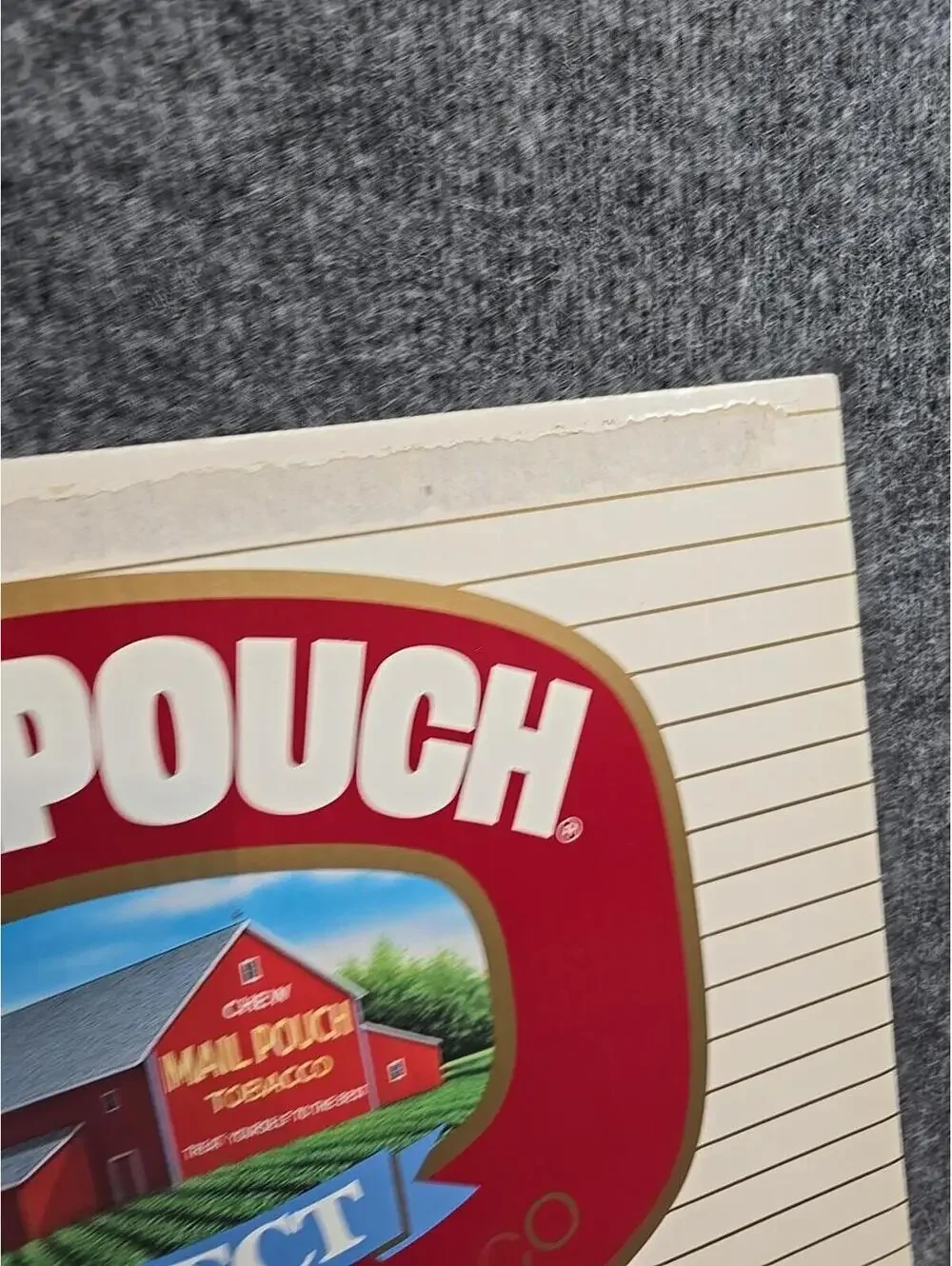 Vintage Mail Pouch Tobacco Advertising Cardboard Sign General Store BOGO Barn #2
